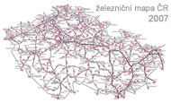 Železniční mapa České republiky 2006/2007