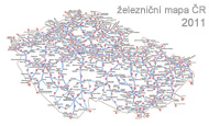 Železniční mapa České republiky 2010/2011